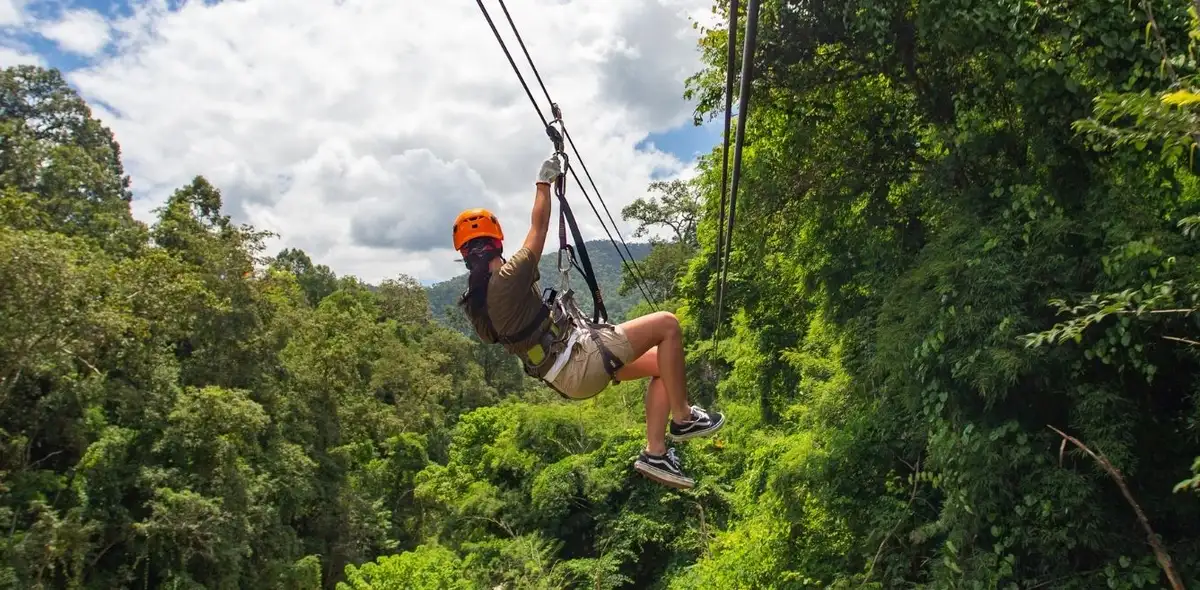 ziplining
